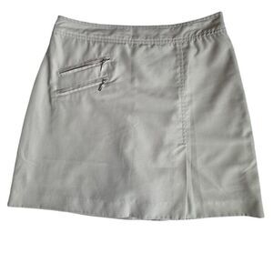 Izod XFG Skort Cream Womens Cool FX Golf Sporty Pockets Size 4 NWOT